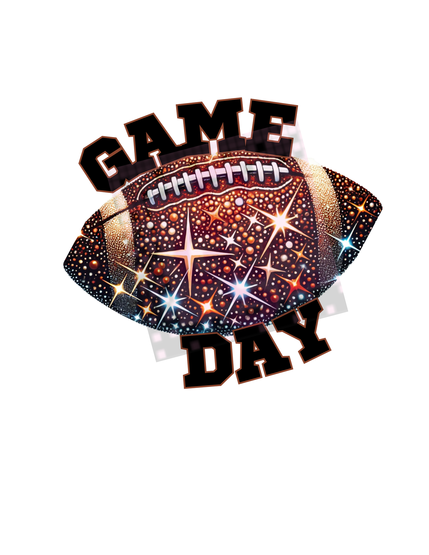 Sparkling Brown football Game Day
