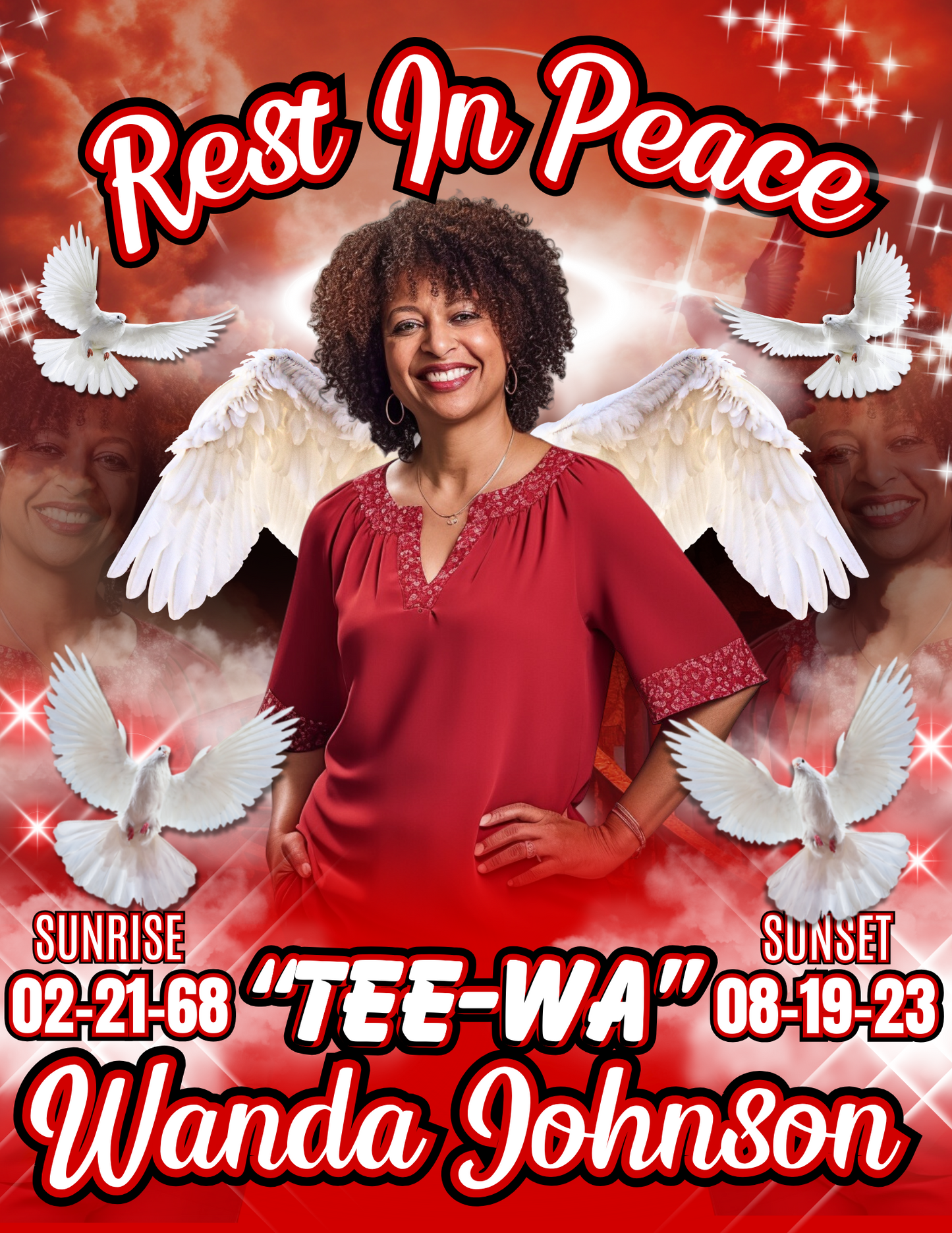 Editable Memorial Template-Six Designs