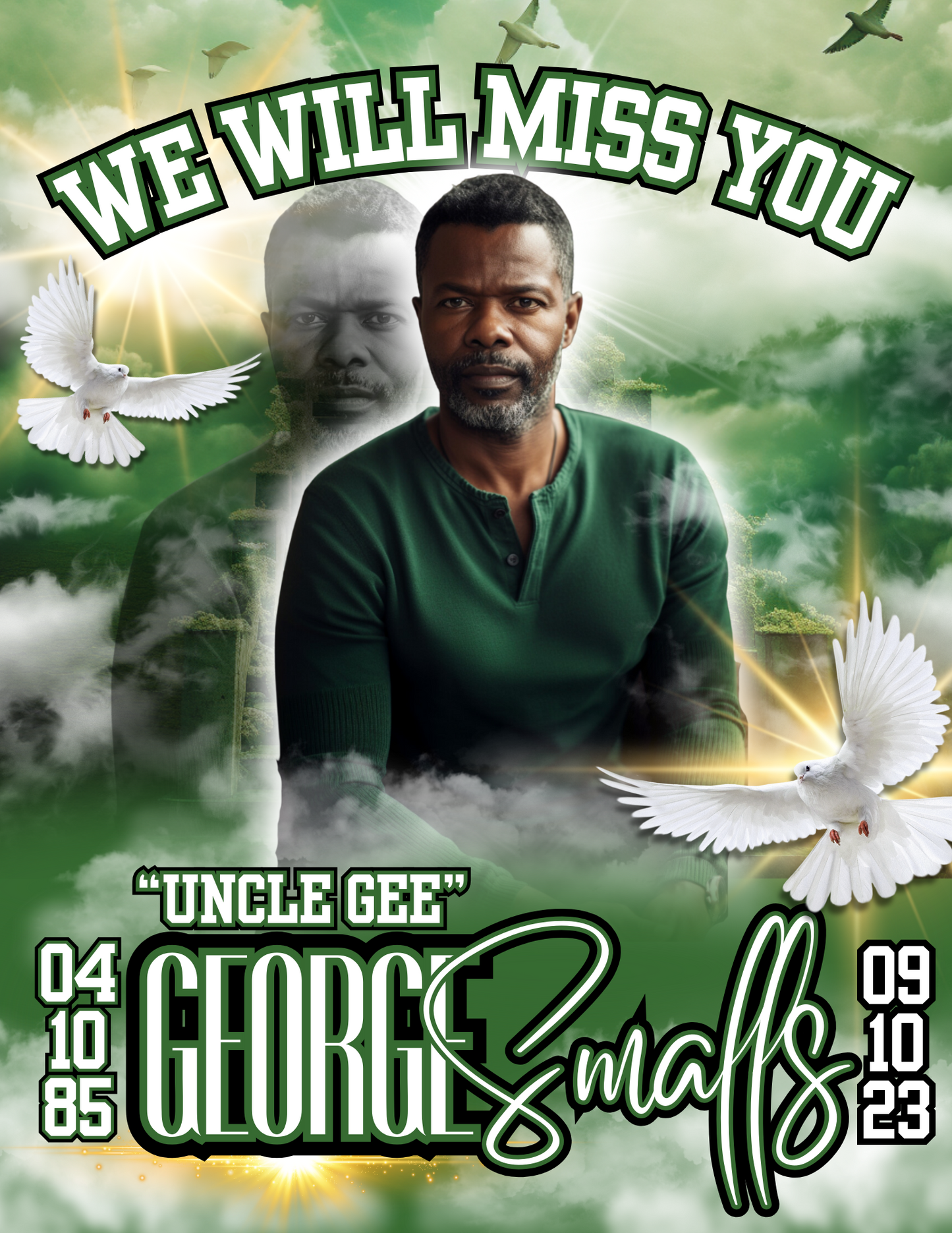 Editable Memorial Template-Six Designs