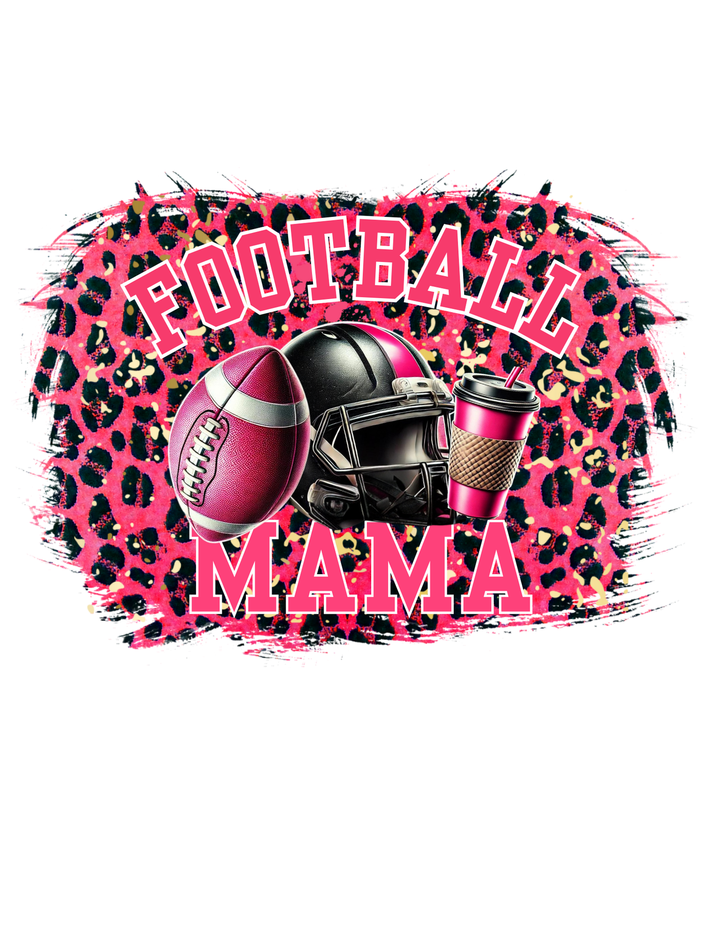 FOOTBALL MAMA PINK-GOLD DESIGN