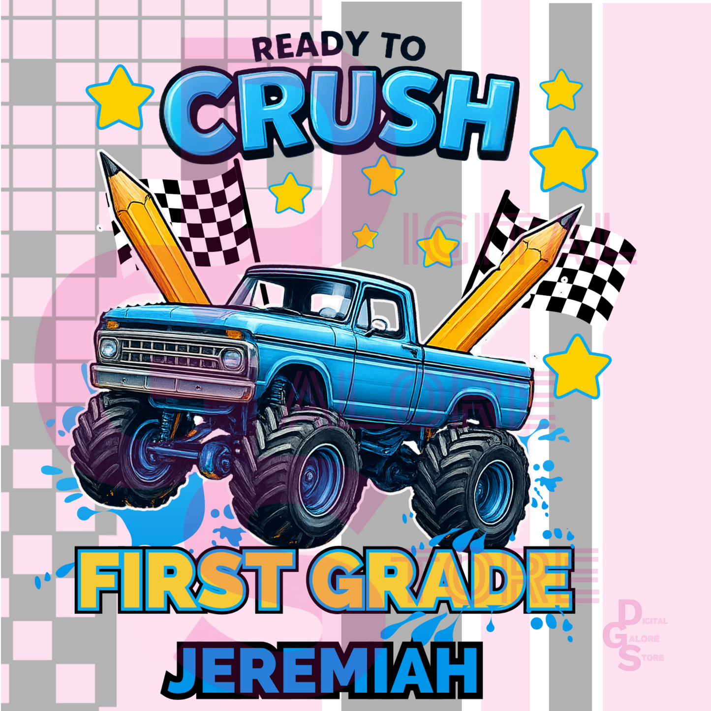READY TO CRUSH BACK TO SCHOOL EDITABLE DESIGN