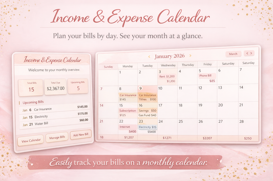 Income & Expense Calendar