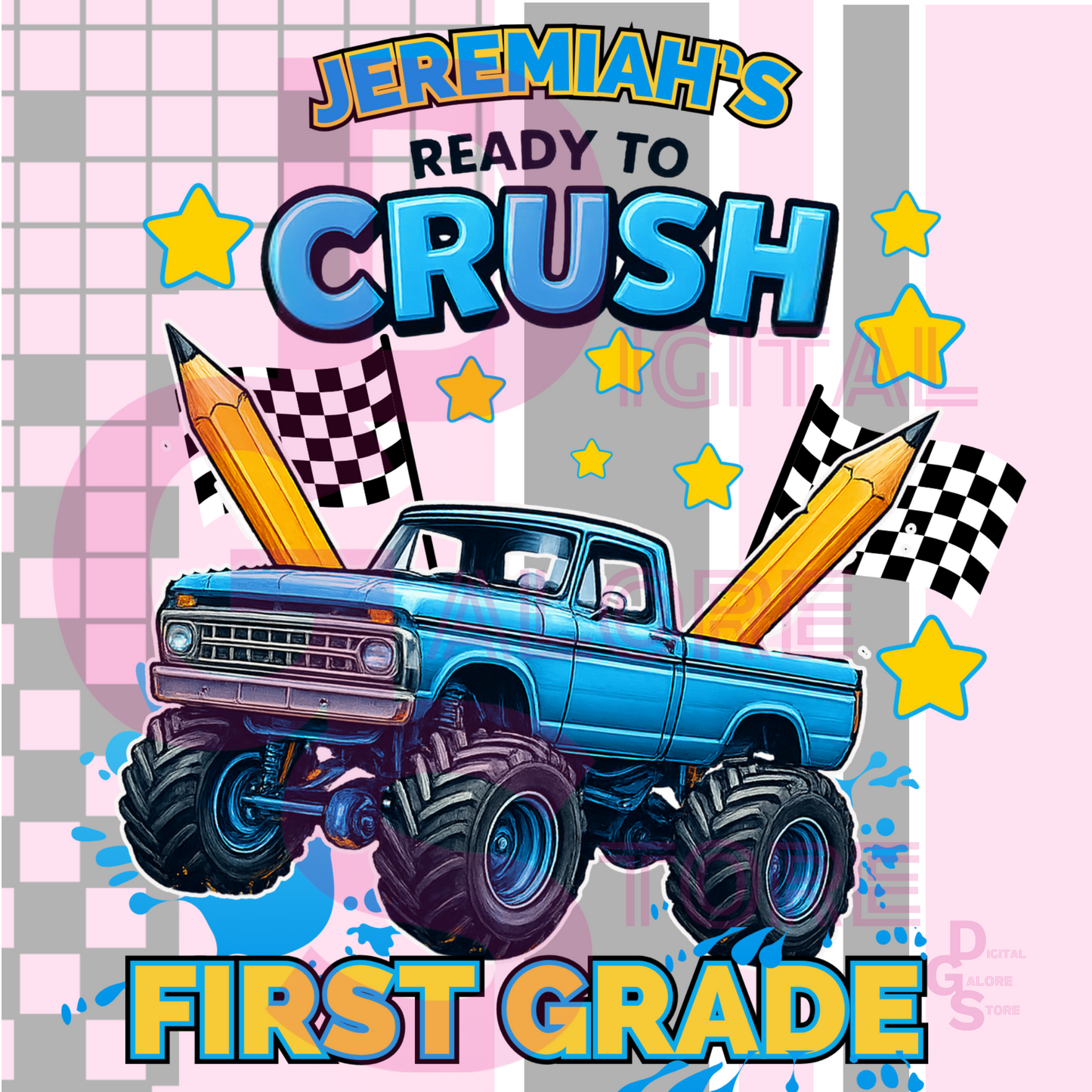 READY TO CRUSH BACK TO SCHOOL EDITABLE DESIGN
