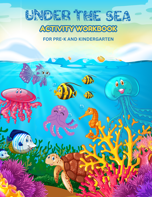 Under the Sea Activity Workbook-Preschool & Kindergarten